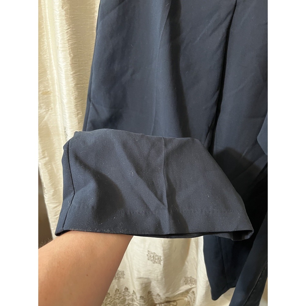 NWT Nicole Miller Womens Black Belted Wide Leg elastic back Dress Pants size 14 - Picture 4 of 6